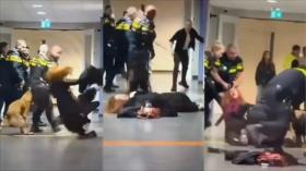 Irán condena violencia de policía neerlandesa contra mujer embarazada palestina