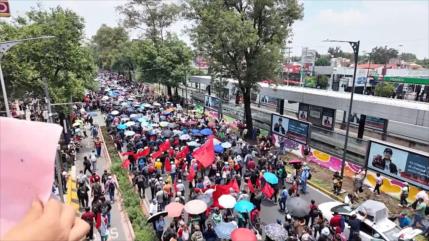 Mexicanos aprovechan el Mundial para exigir demandas sociales y laborales