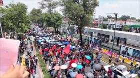 Mexicanos aprovechan el Mundial para exigir demandas sociales y laborales