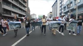 Panameños protestan contra planes para reactivar la minería en Donoso