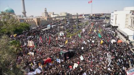 2,5 millones de iraquíes homenajean al Líder mártir de Irán en Nayaf