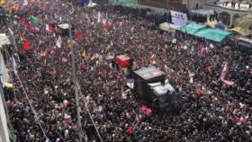 Irán: Épica despedida del Líder mártir en Irak simboliza nuestra profunda hermandad