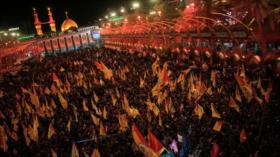 Multitud en Irak retrasa inicio de cortejo fúnebre del Líder mártir 