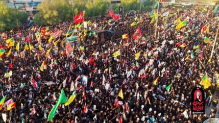 Más de 10 millones de iraquíes despidieron al Líder mártir de Irán