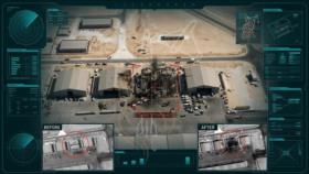 Imágenes muestran destrucción de hangar de cazas de EEUU tras ataque iraní