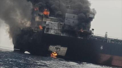 CGRI informa de una explosión en un buque que intenta evadir ruta iraní en Ormuz