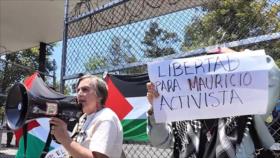 Mexicanos exigen libertad para activista pro-Palestina detenido arbitrariamente