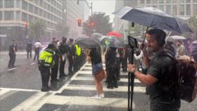 Manifestantes en Washington exigen arresto de Netanyahu