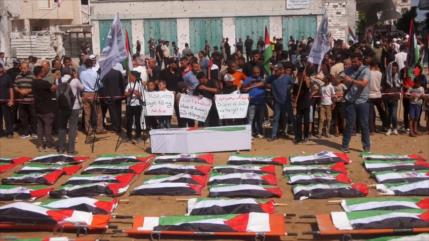 Tras tres años, reciben en Gaza cuerpo de un centenar de víctimas