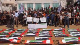 Tras tres años, reciben en Gaza cuerpo de un centenar de víctimas