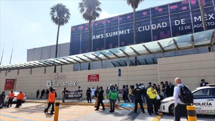 Mexicanos protestan contra Proyecto Nimbus en cumbre de Amazon