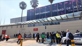 Mexicanos protestan contra Proyecto Nimbus en cumbre de Amazon