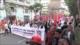 CGTP protesta en Lima contra recortes laborales de Fujimori
