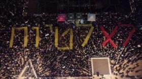 Israelíes suman otra noche de protestas contra Netanyahu