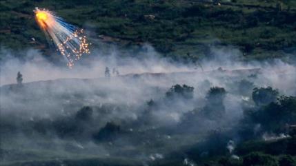 Israel ataca el sur del Líbano con bombas de fósforo; hay fuertes choques