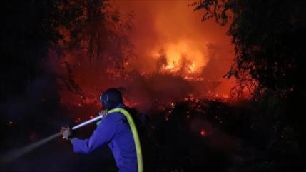 Indonesia combate incendios y una tóxica bruma que cubre Sumatra