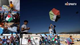 Régimen genocida israelí criminaliza el vuelo de cometas en Gaza