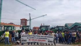 Tractorada: Agricultores vascos reclaman declaración de zona de sequía