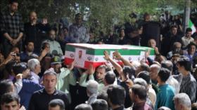 Juzestán despide a seis mártires iraníes del ataque de EEUU en Aqayari