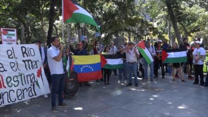 Venezolanos protestan en Caracas contra reanudación de vínculos con Israel