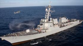CGRI de Irán ataca dos destructores de misiles guiados de Armada de EEUU