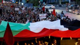 EN FOTOS: Eslovenos exigen el cierre de la embajada israelí