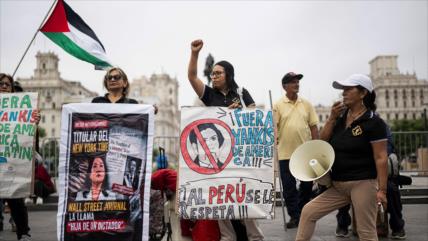“Fuera yanquis”; protestan en Perú contra la visita de Marco Rubio