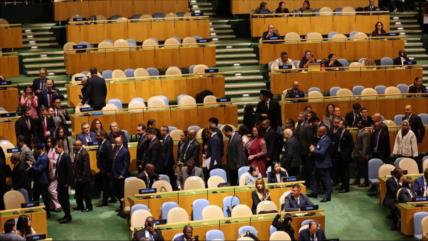 Vídeo: Delegados abandonan sala durante discurso de Netanyahu en ONU
