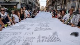 Llevan a ONU los nombres de 20 000 niños de Gaza asesinados por Israel