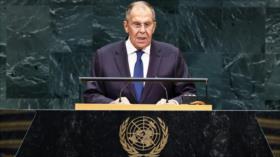 Canciller ruso condena en la AGNU el asesinato del Líder mártir de Irán