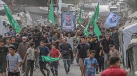 Gazatíes honran al comandante de Al-Qassam, asesinado por Israel