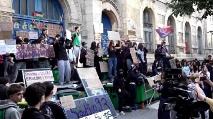Protestas estudiantiles en Francia ponen en aprietos al gobierno