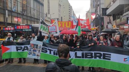 Argentinos reivindican la resistencia palestina del 7 de octubre