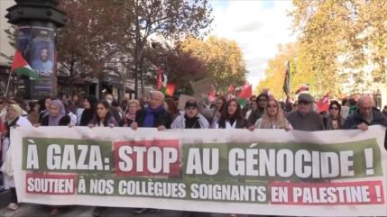 Multitudinarias protestas mundiales exigen sanciones contra Israel