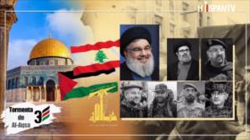 Tormenta de Al-Aqsa: apoyo inquebrantable de Hezbolá a Palestina y martirio de sus principales comandante
