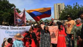 Marchan en América Latina en el Día de la Resistencia Indígena