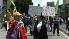 Colombia protestó en masa contra políticas del presidente De la Espriella
