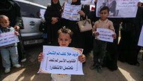 Gazatíes exigen apertura del paso de Rafah para reunificar a familias