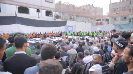 Sepultan a 75 víctimas de bombardeos israelíes en el noreste de Gaza