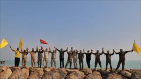 Voluntarios de “Yanfada” llegan de Qom a isla de Ormuz para defender Irán