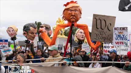Protestas ‘No Kings’ se movilizan en todo EEUU contra Trump