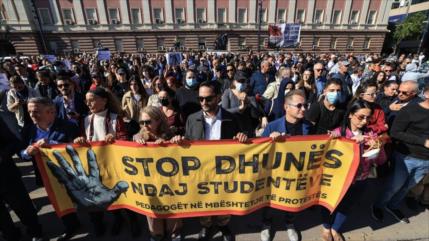 Albania: siete días de protestas estudiantiles y represión policial