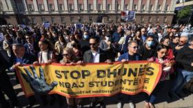 Albania: siete días de protestas estudiantiles y represión policial