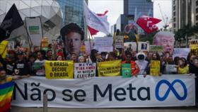 Manifestantes en Brasil rechazan la injerencia con el lema “¡No se Meta!”