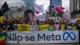 Manifestantes en Brasil rechazan la injerencia con el lema “¡No se Meta!”
